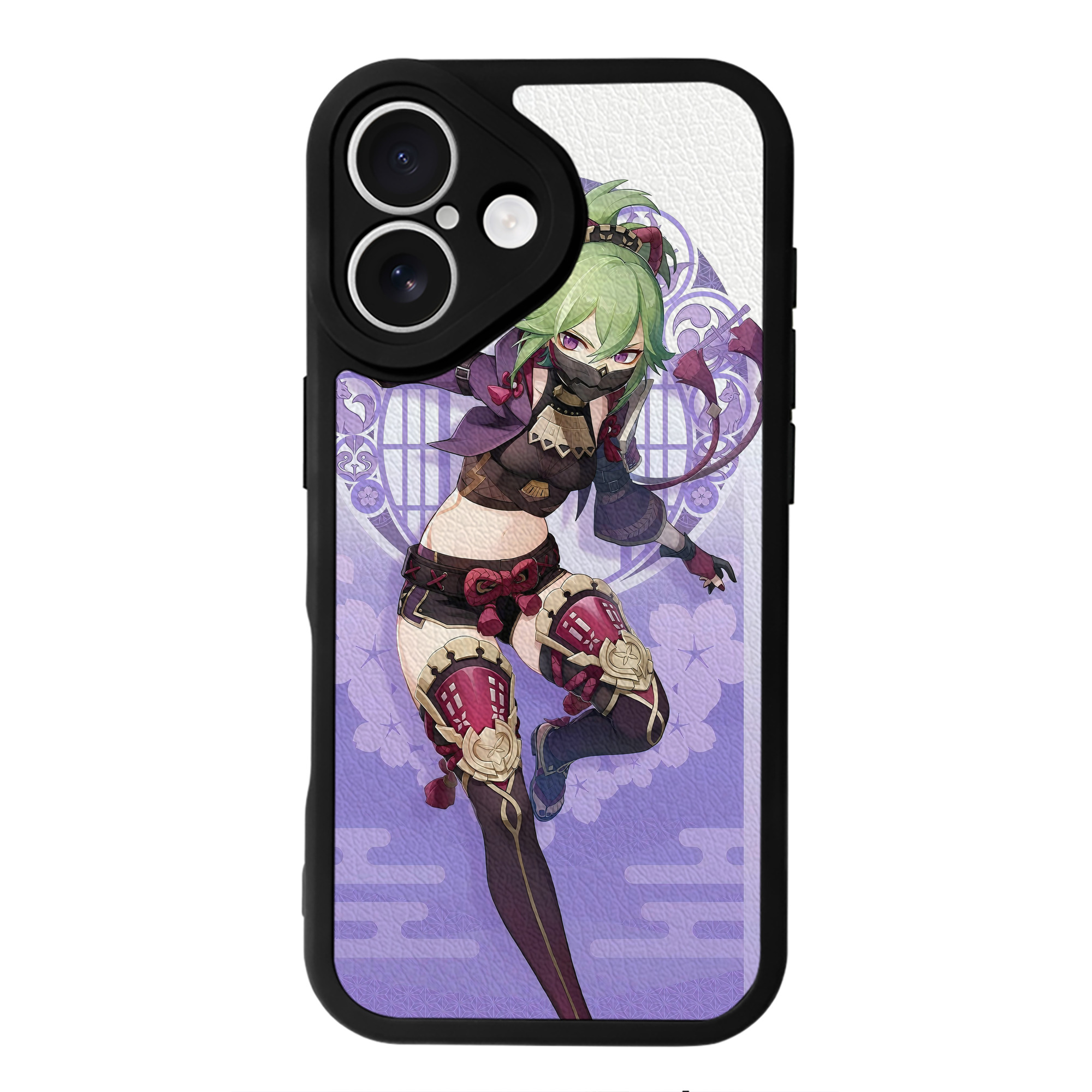 げんし神 genshin 【iPhone 16シリーズ対応】シリコンスマホケース（レザー調） 材質：シリコン